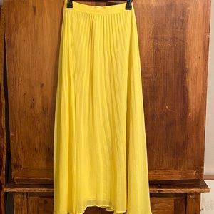 Express Neon Yellow Maxi Skirt